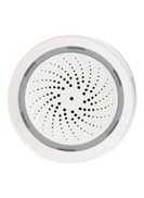 Generic Wi-Fi Siren Sound Alarm Temperature Humidity Sensor White