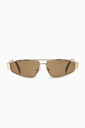CELINE Triomphe Oval Sunglasses in Metal