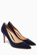 Gianvito Rossi Blue Gianvito Suede Pumps