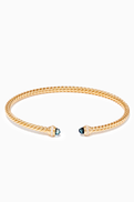 David Yurman Cable Spira Blue Topaz & Diamond Bracelet