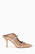 Malone Souliers Maureen 70 Mules in Metallic Nappa