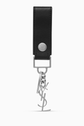 SAINT LAURENT Monogram Key Ring in Smooth Leather