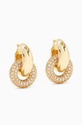 Luv Aj Pav Interlock Hoops