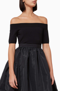 McQueen Off-the-shoulder Top in Knit