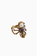 McQueen Spider Ring in Brass