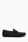 Ferragamo Gancini Driver Loafers in Calfskin