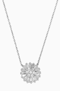 KHAILO SILVER Baguette Crystal Necklace