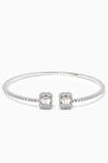 NASS Diamond Cuff Bracelet in 14kt White Gold