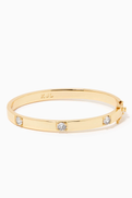 CZ by Kenneth Jay Lane Round CZ Station Bangle
