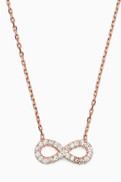 KHAILO SILVER Infinity Crystal Necklace