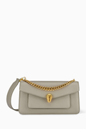 BVLGARI Maxi Serpenti East-west Chain Shoulder Bag in Leather