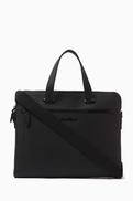 Ferragamo Firenze Briefcase in Grained Leather