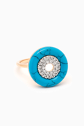 Mateo New York Donut Turquoise & Diamond Ring in 14kt Gold