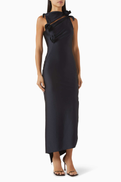 Coperni Asymmetric Flower Gown