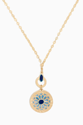 Damas Amelia Athens Drop Reversible Necklace in 18kt Yellow Gold