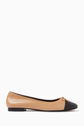 Tory Burch Cap-toe Ballet Flats in Leather