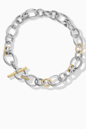 قلادة سلسلة David Yurman DY Mercer من الفضة الاسترليني