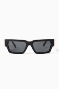 Versace Rectangle Sunglasses in Acetate