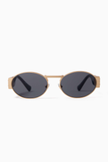 Versace Medusa Head Round-frame Sunglasses