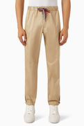 Moncler Logo-patch Pants in Cotton