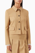 Marni Cropped Blazer in Virgin Wool