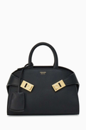 Ferragamo Mini Hug Top Handle Bag in leather