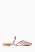 NASS Layla Flat Pumps in Embellished Satin