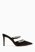 NASS Autumn 90 Mules in Embellished Satin