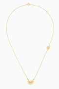Leïa K Lea K Sunset Pav Diamond Necklace in 18kt Gold