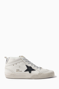 GOLDEN GOOSE Mid-Star Sneakers in Leather