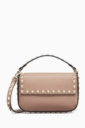 Valentino Garavani Valentino Garavani Rockstud Pouch in Grainy Calfskin Leather