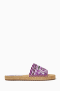 Dolce & Gabbana Majolica Espadrille Sandals in Jacquard