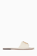 Tory Burch Eleanor Slide Sandals in Leather