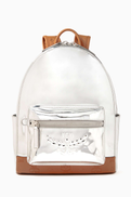 MCM Stark Backpack in Metallic Leather