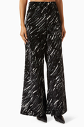 Marni Crayon-print Flocked Jeans