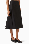 Marni A-line Midi Skirt in Viscose Blend
