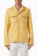 Marni Contrast Stitching Blazer in Denim