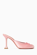 Amina Muaddi Lila 95 Slipper Mules in Satin