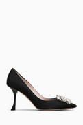 Roger Vivier Efflorescence 85 Pumps in Satin