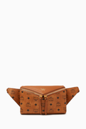 MCM Diamond Belt Bag in Visetos Coated Canvas