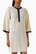 Eres Albatros Mini Dress in Openwork-knit