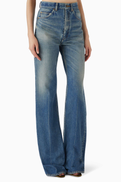 SAINT LAURENT 70s Flared Jeans in Denim