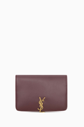 SAINT LAURENT Voltaire Passport Case In Leather