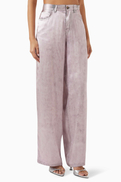 HAIKURE Bethany Leather-print Jeans