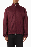 Moncler Vanoise Windbreaker Jacket in Nylon Jacquard