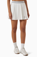 Brunello Cucinelli Pleated Mini Skirt in Poplin