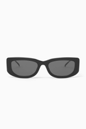 Prada Logo Oversized Rectangle Sunglasses in Acetate