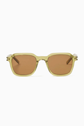 SAINT LAURENT Rectangle Sunglasses in Acetate
