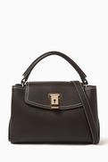 Bally Small Layka Lock Me Top-handle Bag in Leather