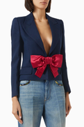 Valentino Garavani Bow-detailed Jacket in Viscose